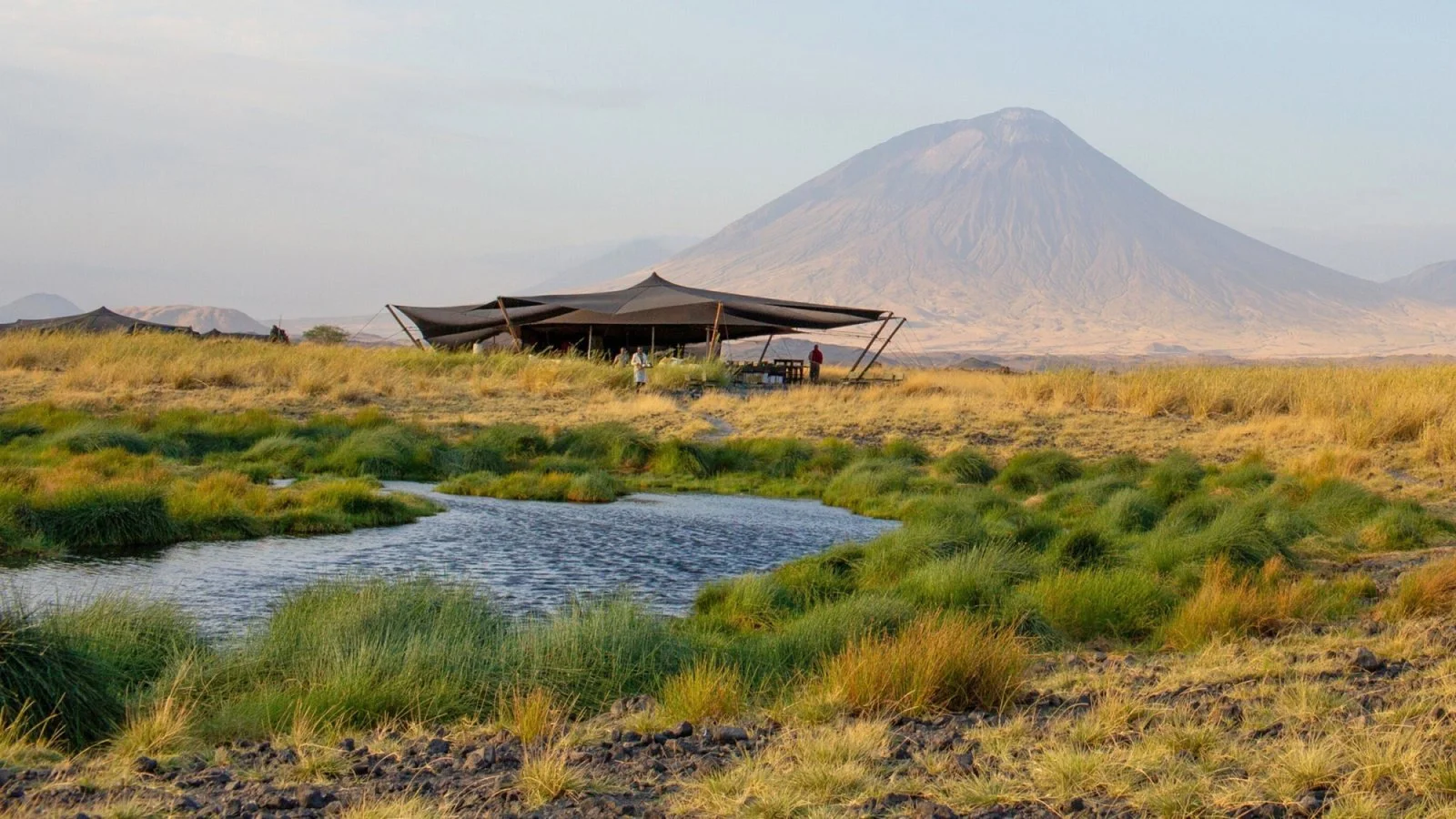 Lake Natron landscape and wildlife