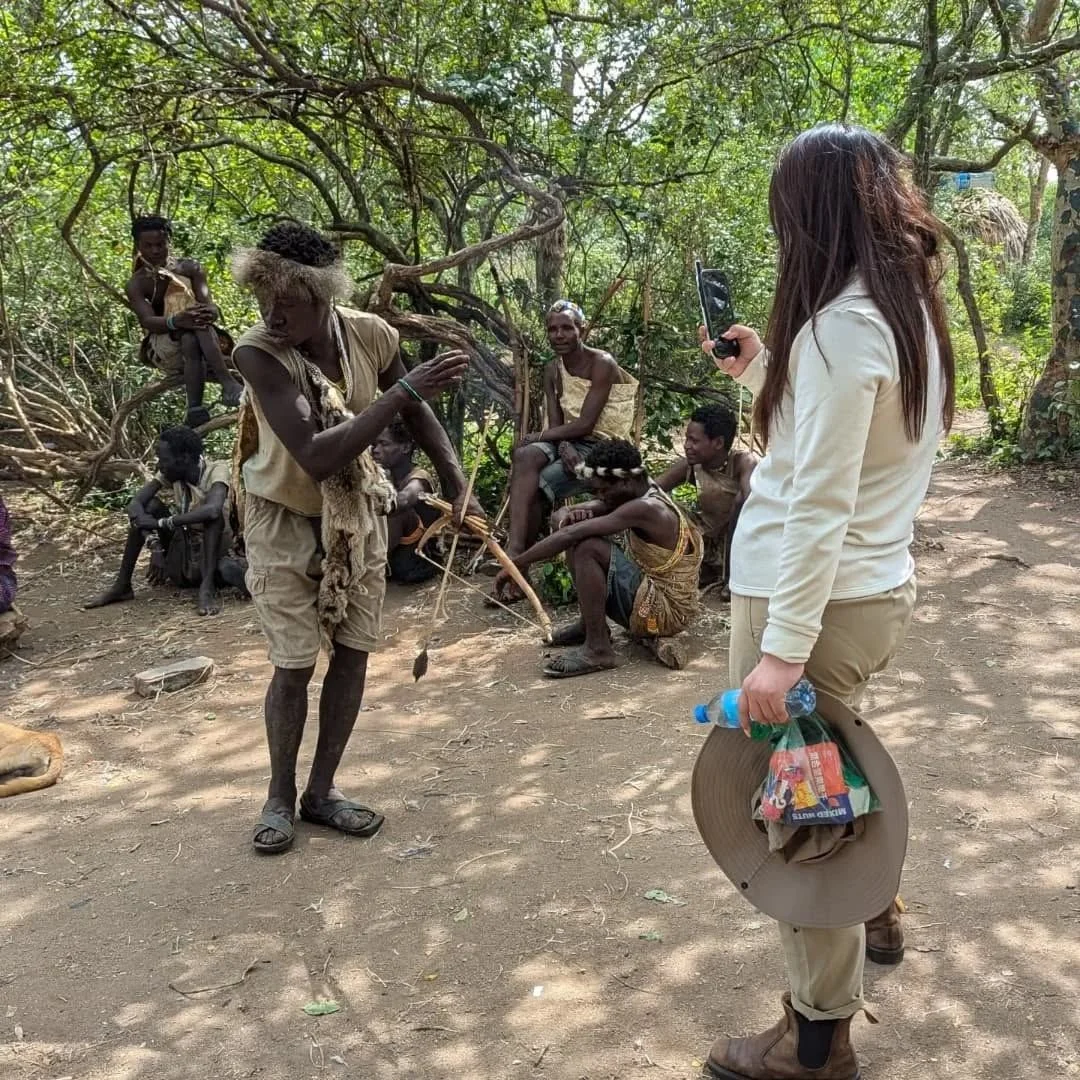 A cultural visit with local people in Tanzania